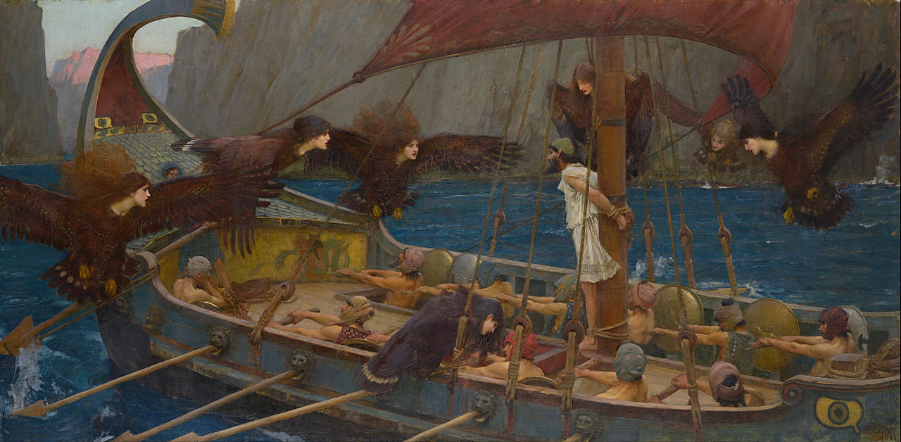 Odysseus ve Sirenler. Direne bağlanarak çağrıya karşı koymak: dikkat ekonomisinin antik mecazı.