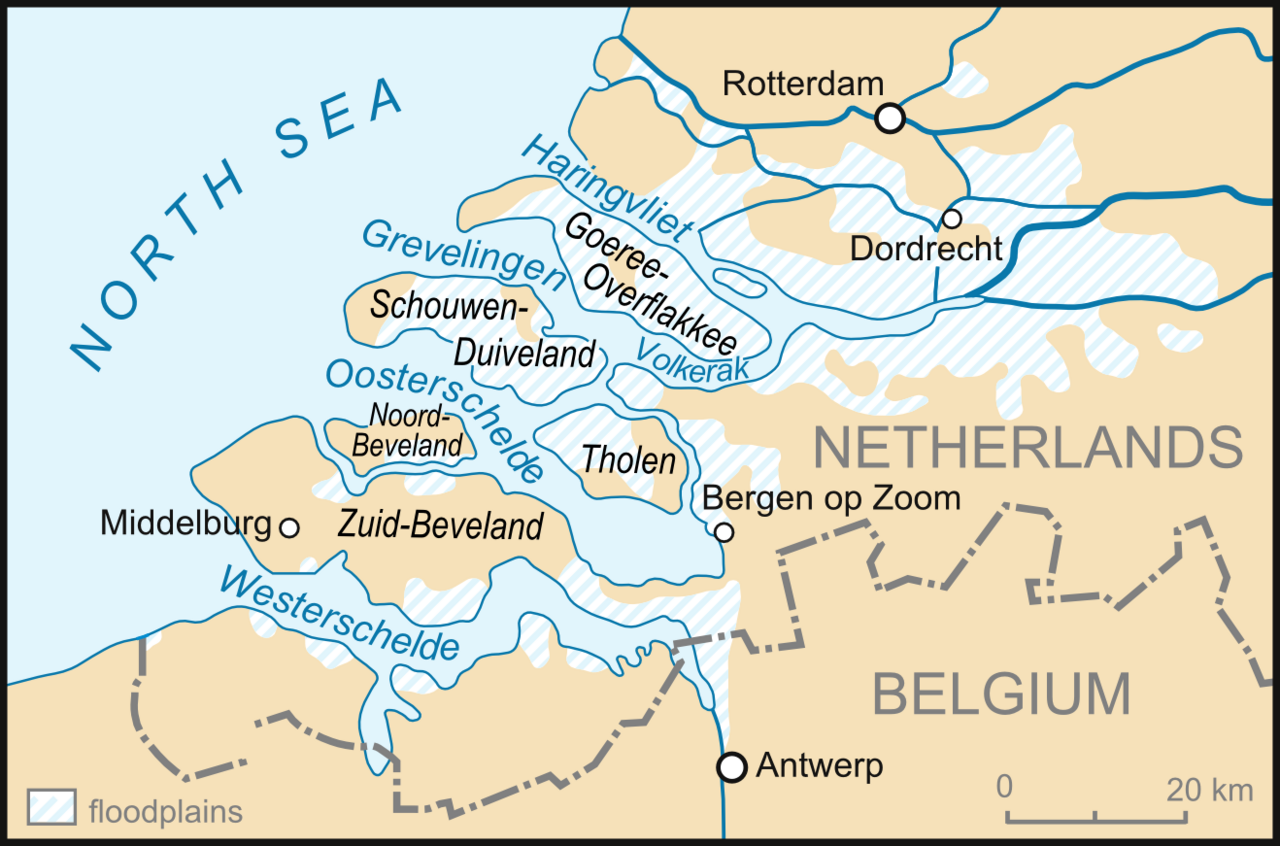 1953 Kuzey Denizi Sel Felaketi. 1.836 ölü, yarım Hollanda su altında. Hollanda'nın 20. yüzyıldaki en büyük yarası.